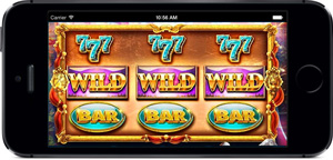 mobile casino using an iOS device